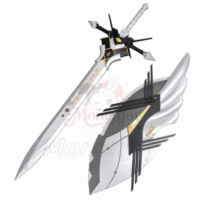 Monenjoy アークナイツ 瑕光（ブレミシャイン）コスプレ武器｜西洋剣125cm＋盾90cm PLA製 レプリカモデル