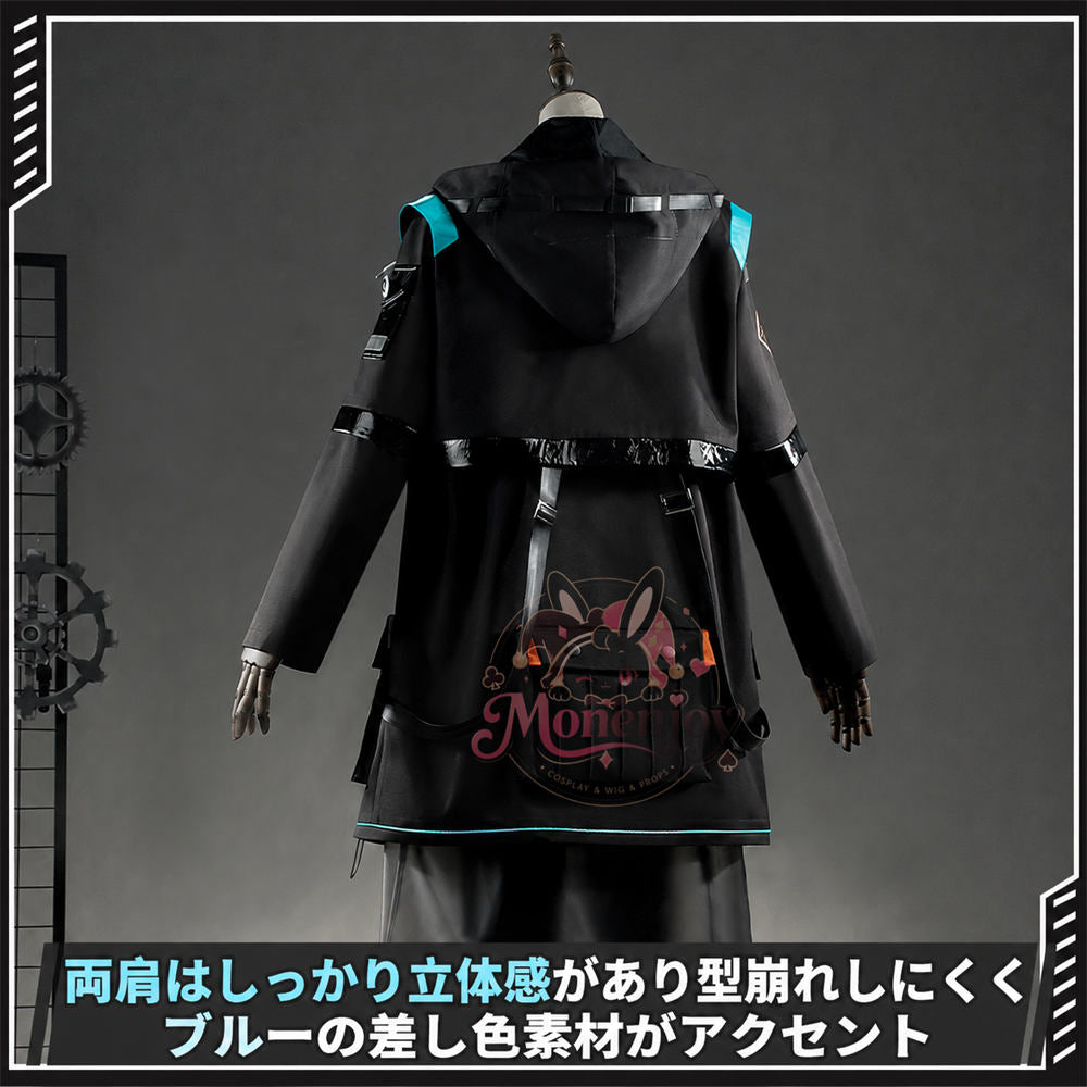 Monenjoy アークナイツ ドクター コスプレ衣装 マスク付き ハロウィン 舞台衣装 高再現度 X型ハーネス構造 TPu生地 イベント対応