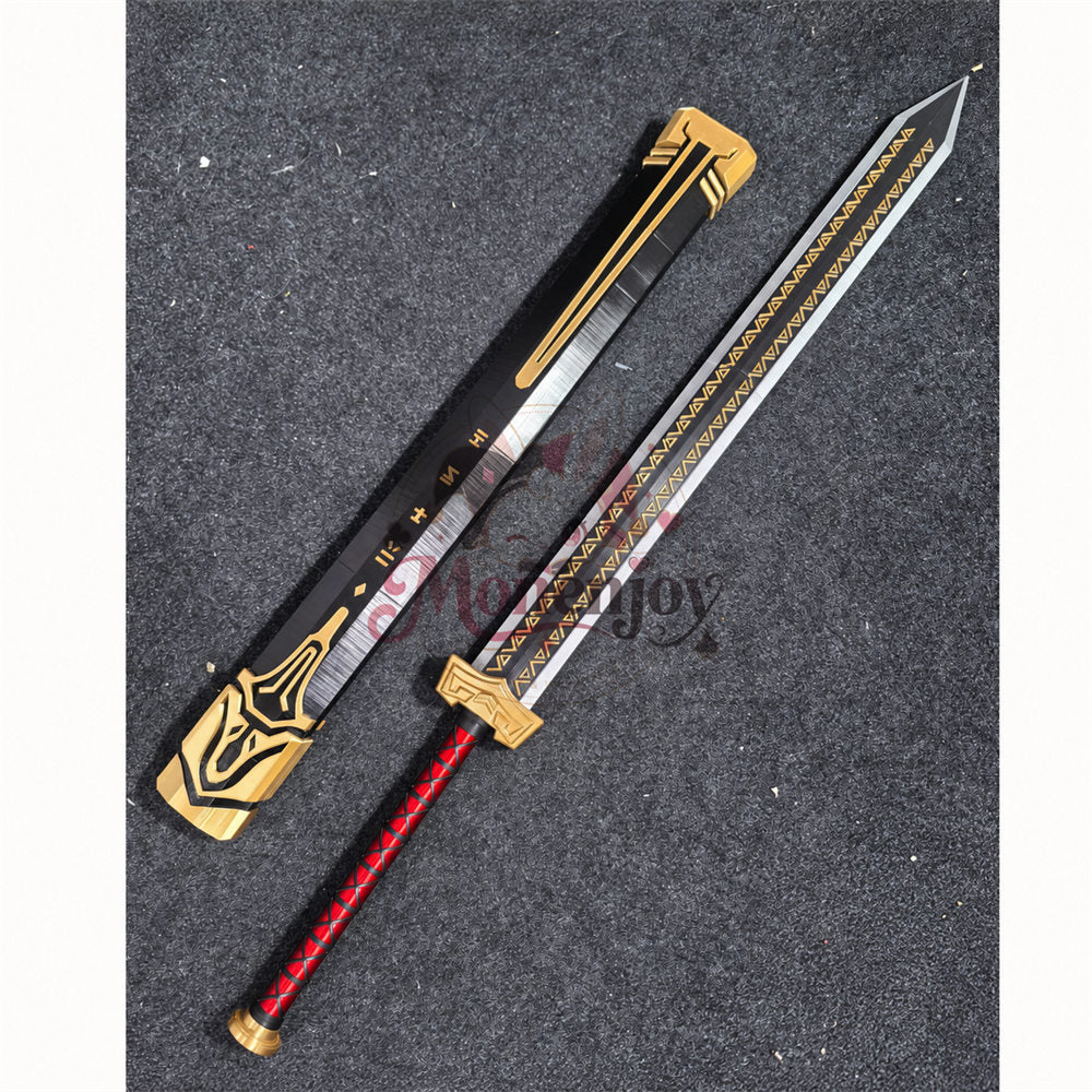 アークナイツ シー「染塵煙」剣・鞘 145cm コスプレ道具｜軽量PLA製・分割式｜Monenjoy