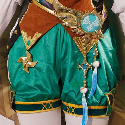 Monenjoy　原神 ウェンティ　コスプレ衣装　Venti 　コスチューム　帽子付き　吟遊詩人  モンド　イベント　仮装　ハロウィン