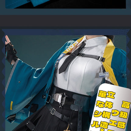 Monenjoy ゼンゼロ 星見雅  　コスプレ衣装　人工革　ホロウ第六課 　金属製パーツ　耳飾り付　コスチュームGS1932