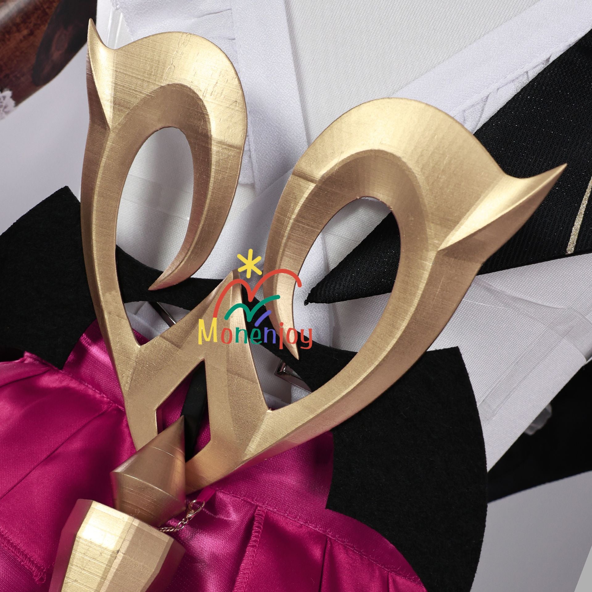 Monenjoy 原神　エスコフィエ　コスプレ衣装　 Escoffier　コスチューム　ワンピース　洋服　帽子付　3d樹脂アクセサリー　G1199 - Monenjoy