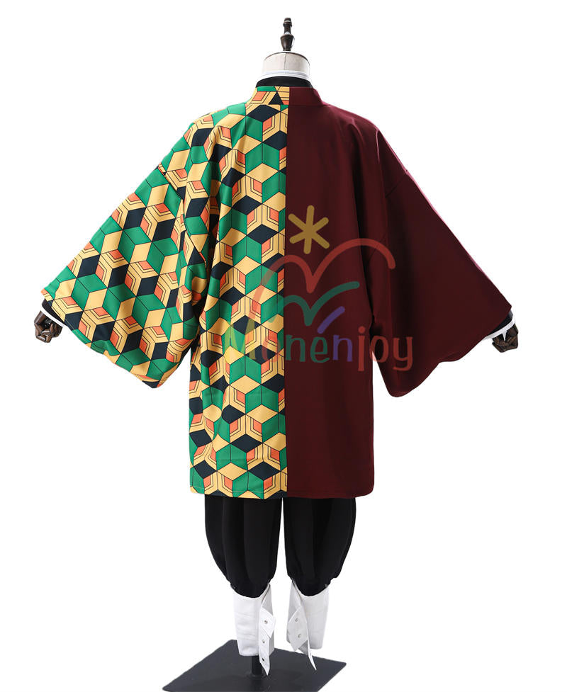 Monenjoy　鬼滅の刃 　冨岡 義勇　コスプレ衣装　とみおか ぎゆう　コスチューム　水柱   鬼殺隊 隊服   羽織  ハロウィン　クリスマス