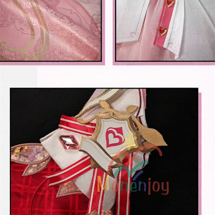 Monenjoy　崩壊3rd 妖精エリ  エリシア コスプレ　ピンク色　コスチューム　ハロウィン　コスプレ衣装