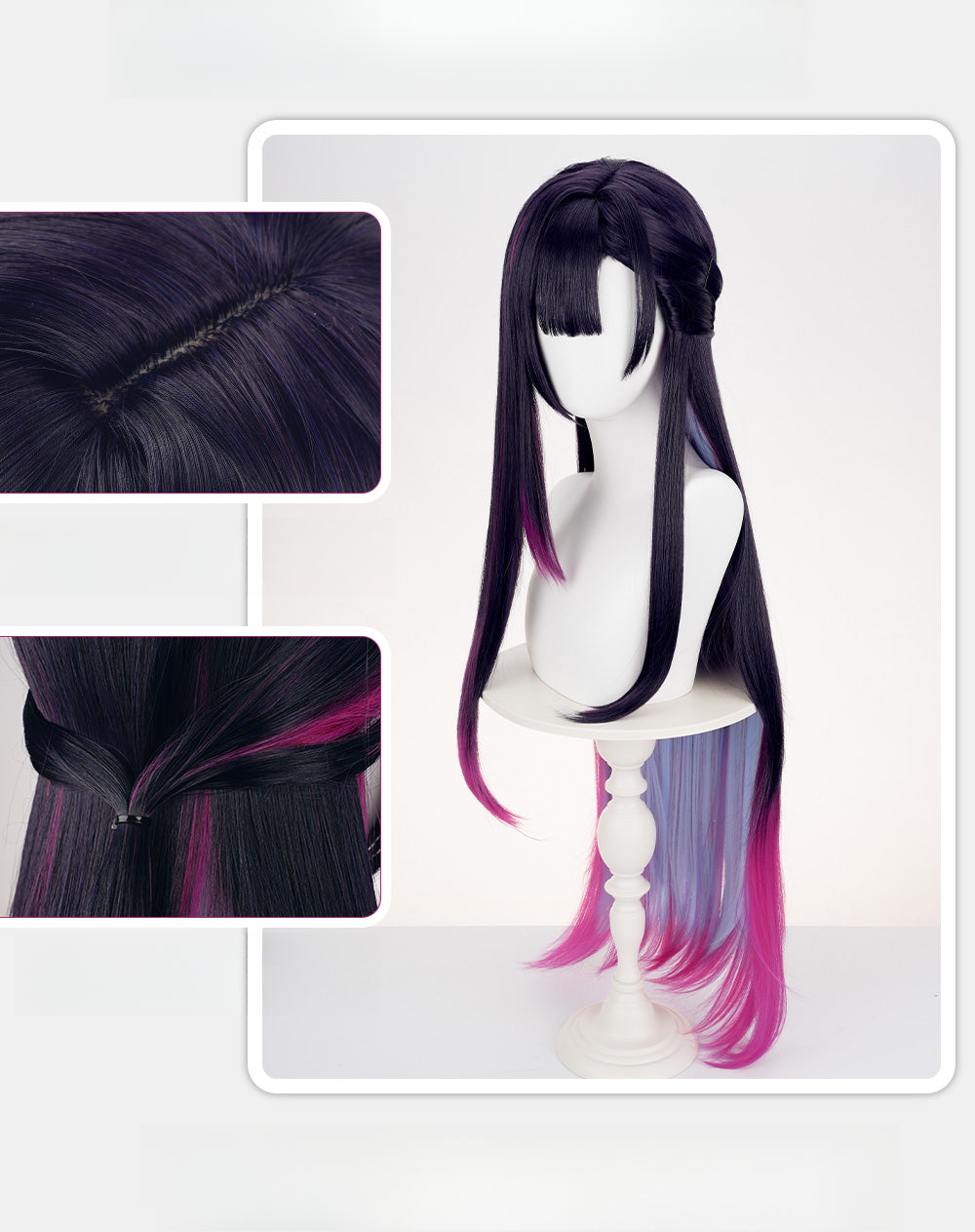 Monenjoy 崩壊スターレイル　セイレンス　ウィッグ　100cm　カツラ　Hysilens 女騎士 オンパロス　コスプレ道具　イベントGSwig002