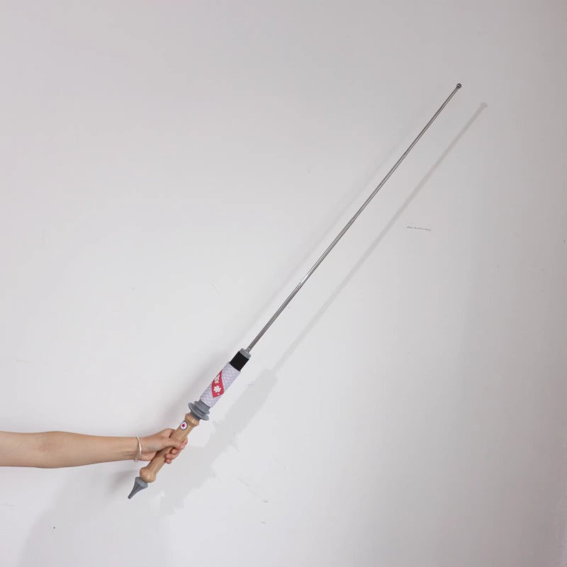 Monenjoy ゼンレスゾーンゼロ  アリス タイム香る海辺　伸縮式ステッキ　武器　杖　最大長120cm　アリス・タイムフィールド  ゼンゼロ ゼ 怪啖屋 コスプレ道具　武器モデル　EVA＋PVC材質　118cm　