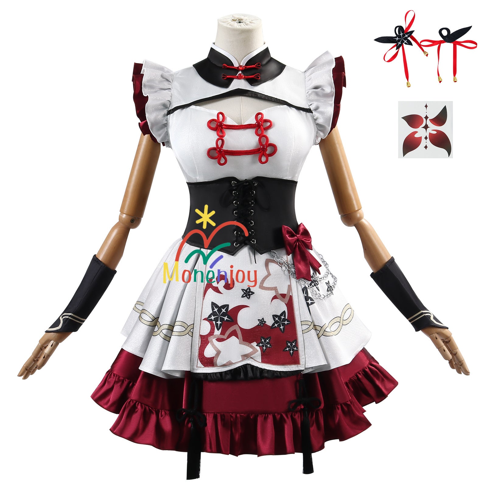 Monenjoy 鳴潮　西湖 コラボ　ツバキ コスプレ衣装　ワンピース　ロリータ　かわいい　 - Monenjoy