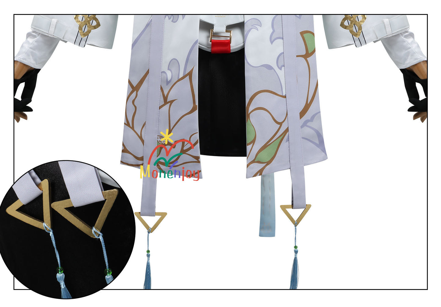 Monenjoy 鳴潮 白芷　コスプレ　びゃくし　コスチューム　ワンピース　かわいい　髪飾り＋イヤリング付 - Monenjoy