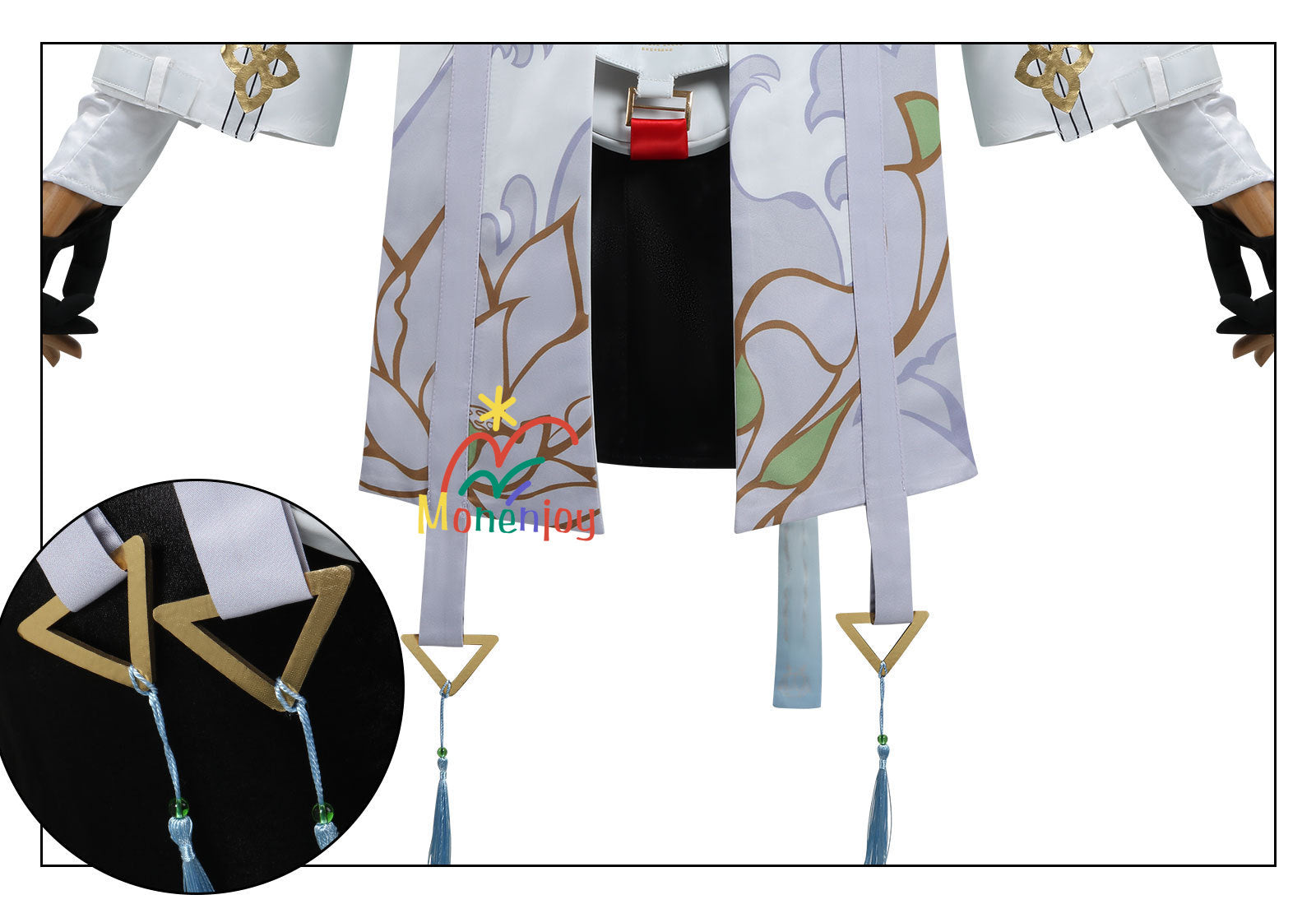 Monenjoy 鳴潮 白芷　コスプレ　びゃくし　コスチューム　ワンピース　かわいい　髪飾り＋イヤリング付 - Monenjoy