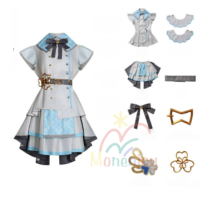 Monenjoy　プロジェクトセカイ MORE MORE JUMP！　桃井 愛莉　コスプレ衣装 ステージ服　宮益坂女子学園　コスチューム プロジェクトセカイ カラフルステージ！ feat. 初音