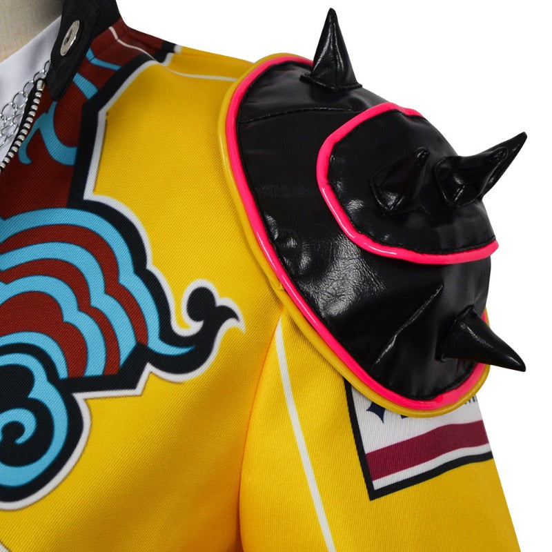 Monenjoy Anime Movie KPOP Girls! Demon Hunters Embroidered Mira Cosplay Costume with Earrings Rumi Zoe Korean Style KPOP Superstar