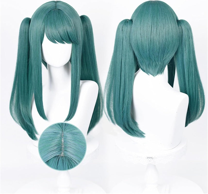 Monenjoy　初音ミク　かつら 鬘 WIG ヴァンパイア 吸血鬼 ウィッグ ネット付き コスプレ　ツインテール カツラ グッズ アニメ コスプレ道具GS1320 - Monenjoy