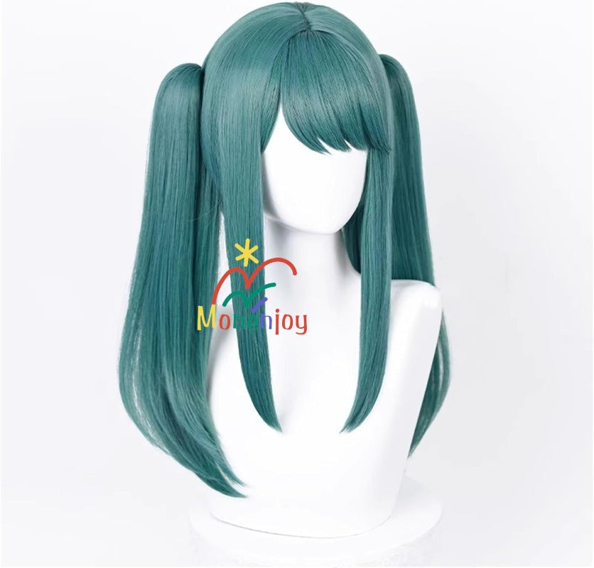 Monenjoy　初音ミク　かつら 鬘 WIG ヴァンパイア 吸血鬼 ウィッグ ネット付き コスプレ　ツインテール カツラ グッズ アニメ コスプレ道具GS1320 - Monenjoy