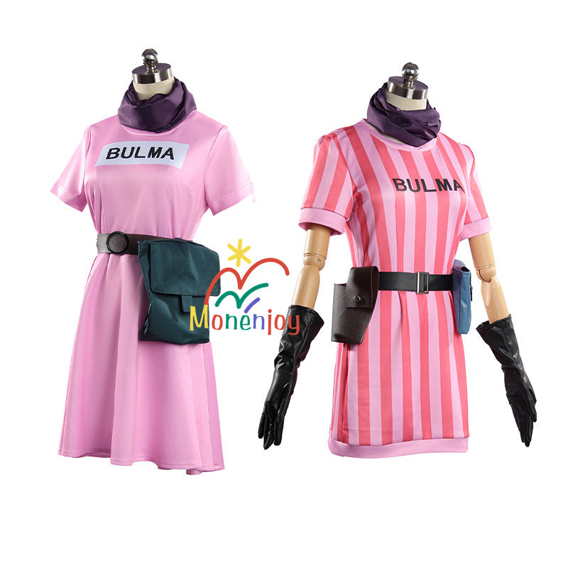 Monenjoy　ドラゴンボール　ブルマ　コスプレ衣装　ワンピース　イベントGS1354 - Monenjoy