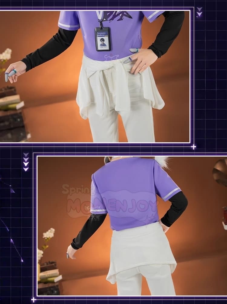 Monenjoy IdentityV 納棺師-BLK.AESOP コスプレ衣装 完全セット 高精度プリント+金属アクセサリー6点付属 通気性良し