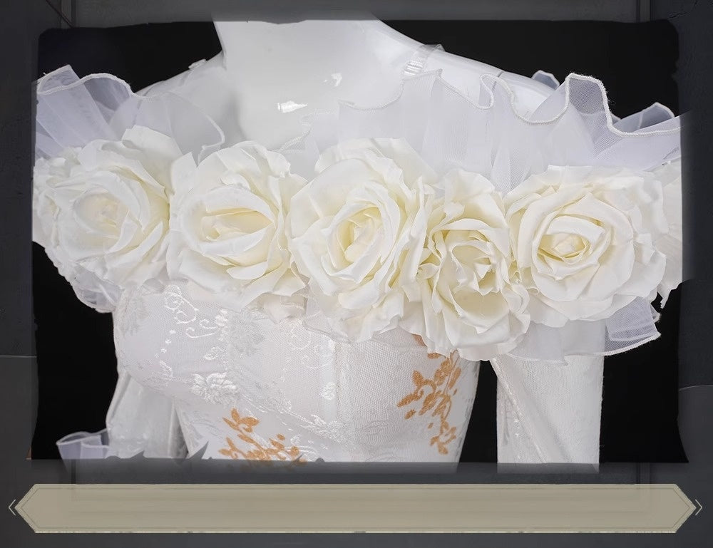 Monenjoy アイデンティティ5 調香師 今宵こそ コスプレ衣装 オフショルダー スカート IdentityV 第五人格　肩出し ワンピース イベント　GS1157 - Monenjoy