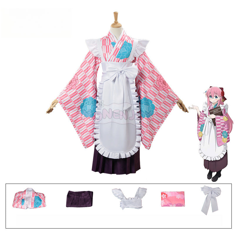 Monenjoy ぼっち・ざ・ろっく！　後藤 ひとり　伊地知 虹夏　山田 リョウ　喜多 郁代　コスプレ衣装　和服　大正和風　着物 大正ロマン　 - Monenjoy