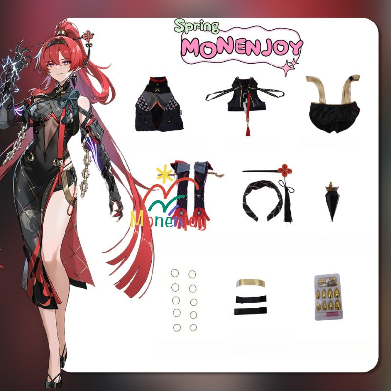 Monenjoy　鳴潮　インリン　コスプレ　吟霖　衣装　ワンピース　アクセサリー付 - Monenjoy