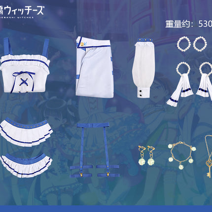 Monenjoy　前橋ウィッチーズ 　上泉 マイ　三俣 チョコ　青色　コスプレ衣装　黄色　ライブ服　舞台服　コスチューム　魔女　GS1903