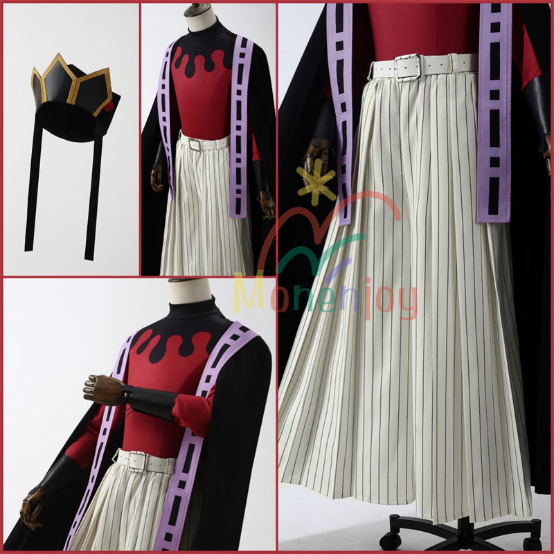 Monenjoy　鬼滅の刃 童磨 コスプレ衣装　帽子付き　どうま　衣装　上弦の弐 洋服 無限城 　ハロウィン　きめつのやいば　コスチューム