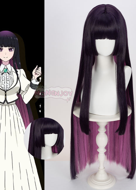 Monenjoy ロックは淑女の嗜みでして オト / 黒鉄 音羽　コスプレウィッグ　カツラ　約100cm　WIG001 - Monenjoy