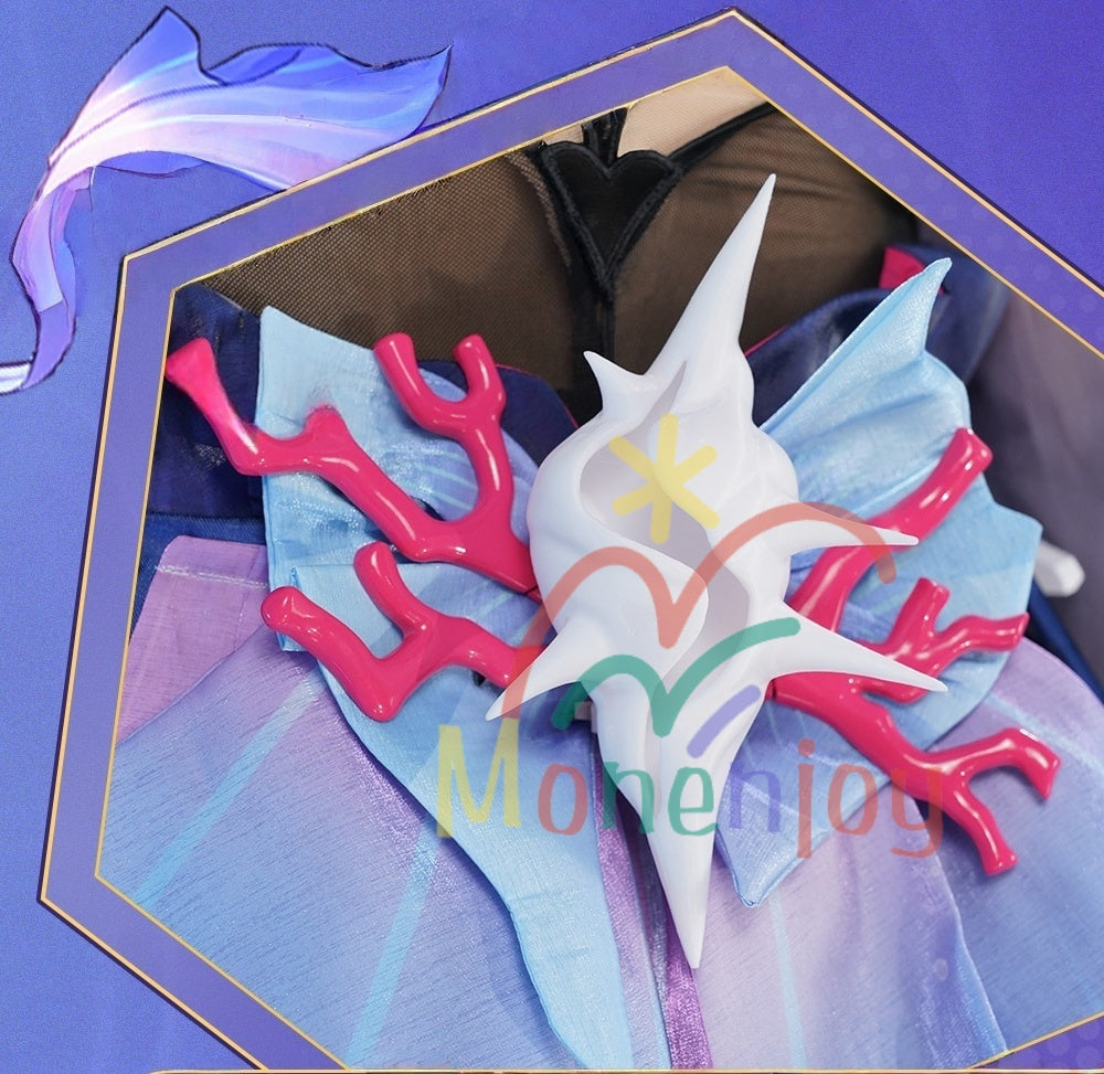 Monenjoy 崩壊スターレイル　セイレンス　Hysilens 女騎士 オンパロス シューズカバー付　3d樹脂髪飾り　コスプレ衣装 プロ仕様