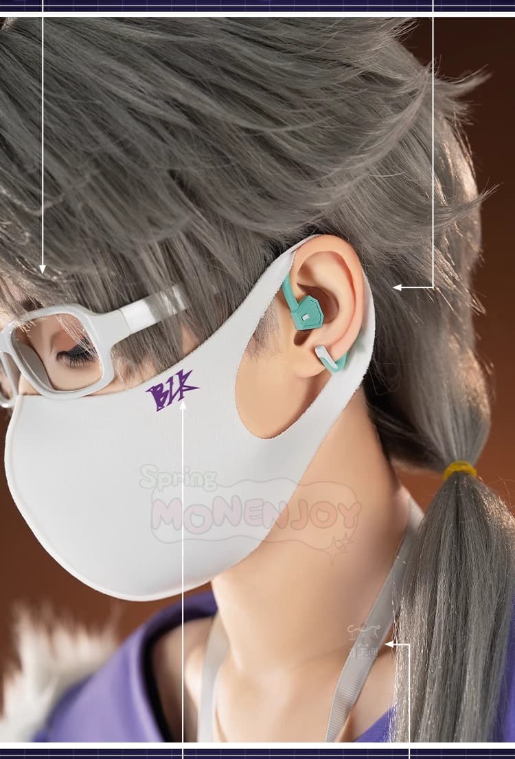 Monenjoy IdentityV 納棺師-BLK.AESOP コスプレ衣装 完全セット 高精度プリント+金属アクセサリー6点付属 通気性良し