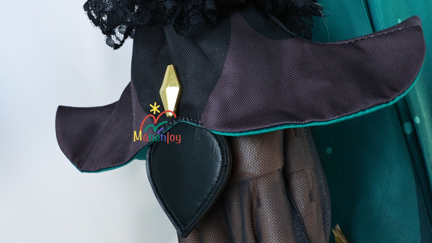 原神　エミリエ　コスプレ衣装　コスチューム　エメラルドフゼア　｜3D樹脂香水瓶・金属製神の眼付属｜MONENJOY - Monenjoy