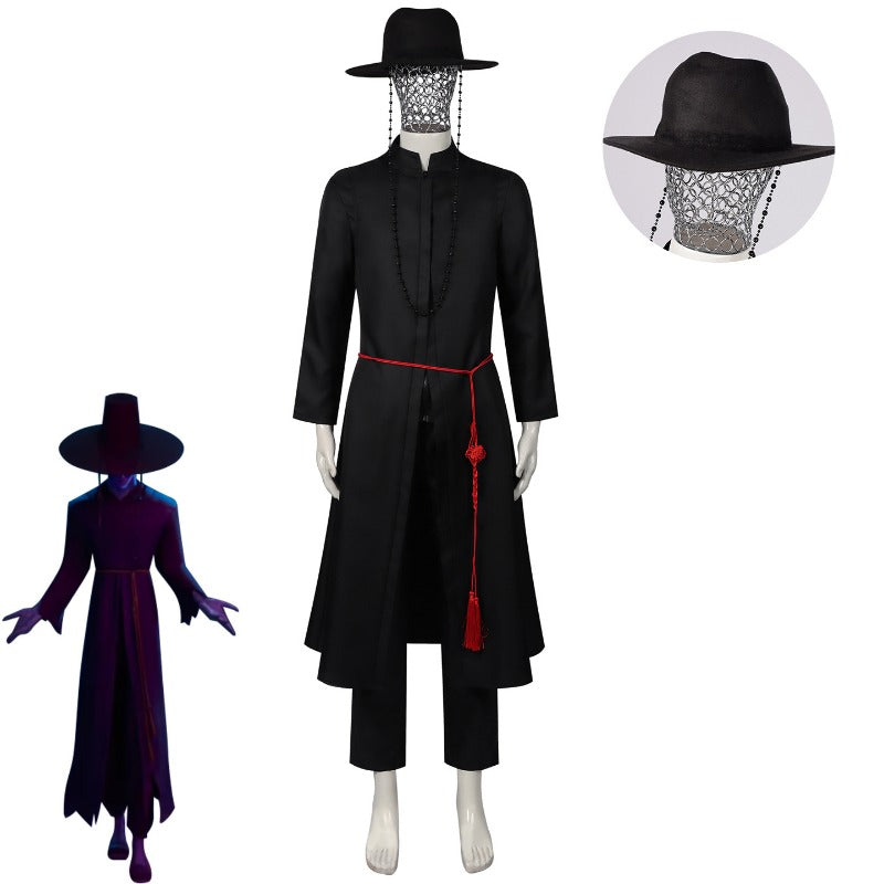 เพลิดเพลินไปกับ KPOP Girls! ชุดคอสเพลย์ Demon Hunters Boy Band Black Rumi Zoe สไตล์เกาหลีจากภาพยนตร์อนิเมะ KPOP Superstars 