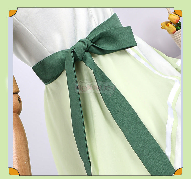 Monenjoy　中国コラボ 葬送のフリーレン×KFC　コスプレ衣装　ワンピース　コスチューム - Monenjoy