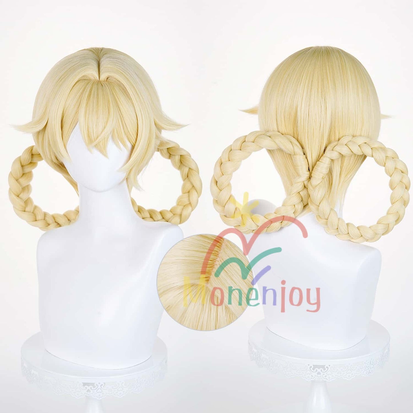 Monenjoy 原神　ヤフォダ　ウィッグ　鬘　ナド・クライ　30cm　 コスプレ道具　アクセサリー　Jahoda　cosplay GSwig1019