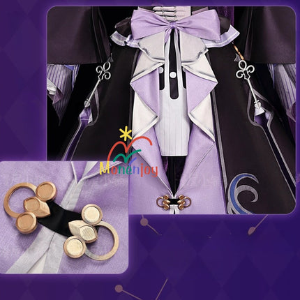 Monenjoy　崩壊スターレイル　マダムヘルタ　コスプレ衣装　洋服　ワンピース　3d樹脂製アクセサリー　コスチュームGS1204 - Monenjoy