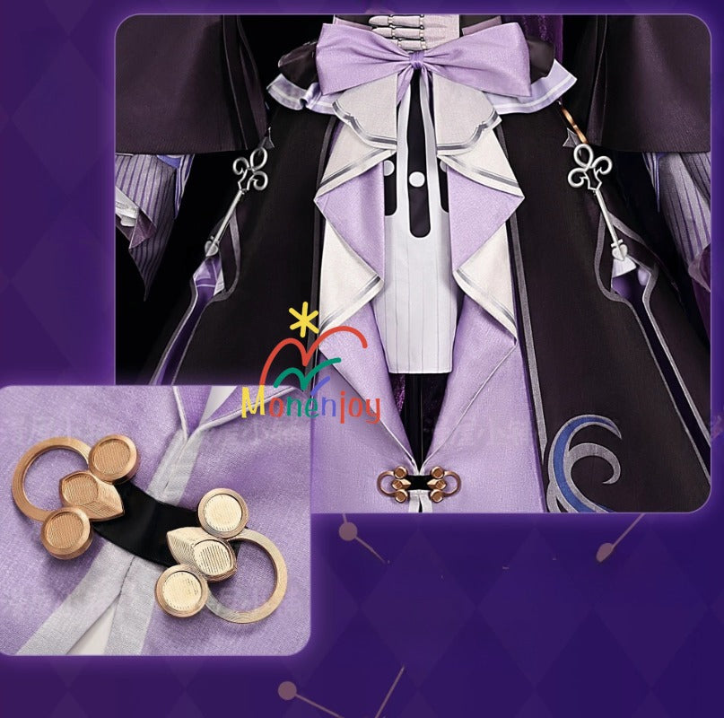 Monenjoy　崩壊スターレイル　マダムヘルタ　コスプレ衣装　洋服　ワンピース　3d樹脂製アクセサリー　コスチュームGS1204 - Monenjoy