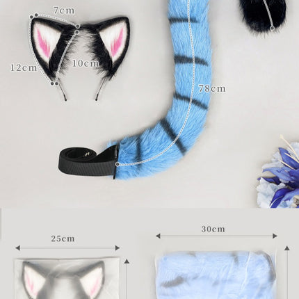 Monenjoy　映画『KPOPガールズ！デーモン・ハンターズ サジャ・ボーイズ　虎　耳＋尻尾　虎尻尾　イベント　kpop demon hunters plush K-POP  アニメーション