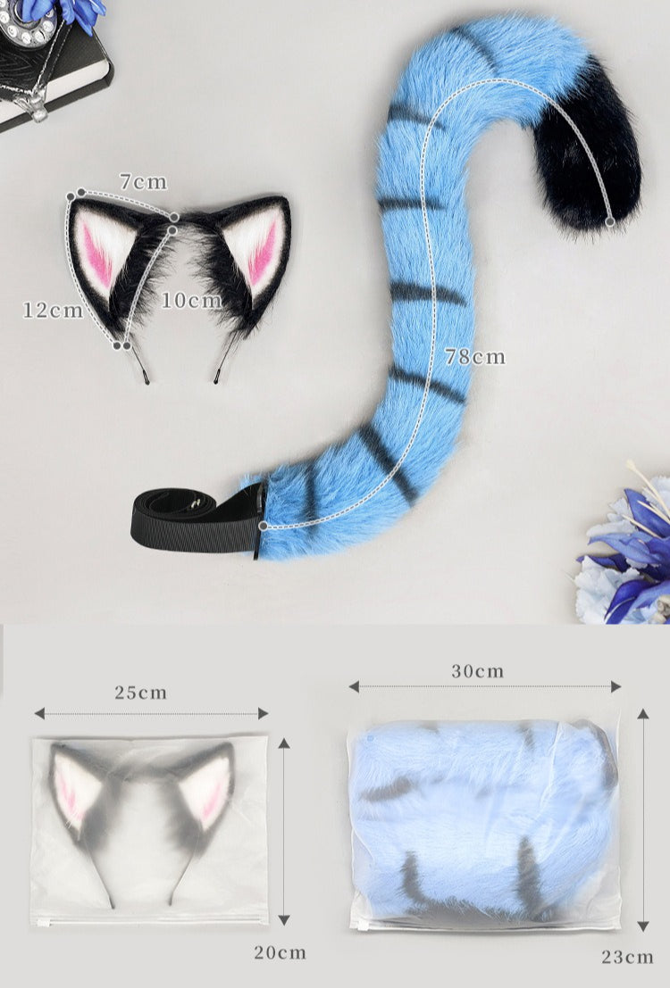 Monenjoy　映画『KPOPガールズ！デーモン・ハンターズ サジャ・ボーイズ　虎　耳＋尻尾　虎尻尾　イベント　kpop demon hunters plush K-POP  アニメーション