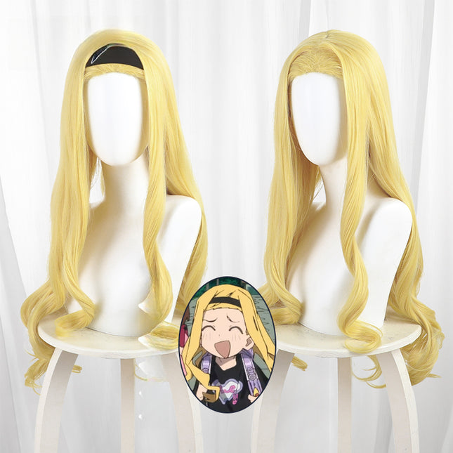 Monenjoy タコピーの原罪  雲母坂 まりな ウィッグ カツラ 黄色 コスプレ道具 自然 80cm 地雷系 かわいい