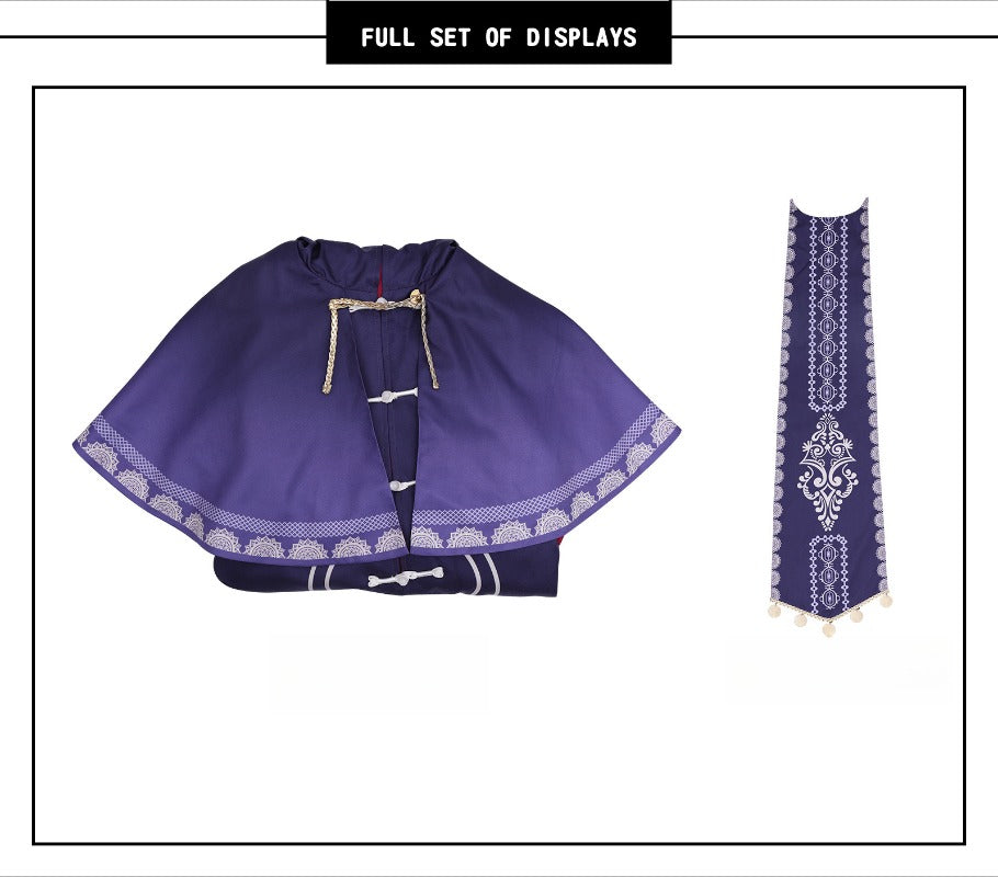 Monenjoy　サイレント・ウィッチ  モニカ・エヴァレット マント　紫色　モニカ・ノートンと　ケーツ　コスプレ衣装　七賢人　魔術師服　沈黙の魔女の隠しごとGS1916