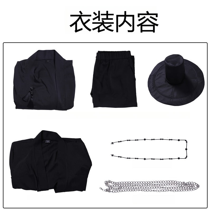 Monenjoy ภาพยนตร์แอนิเมชันเรื่อง "KPOP Girls! Demon Hunters Saja Boys" ชุดคอสเพลย์สีดำอีเวนต์ 