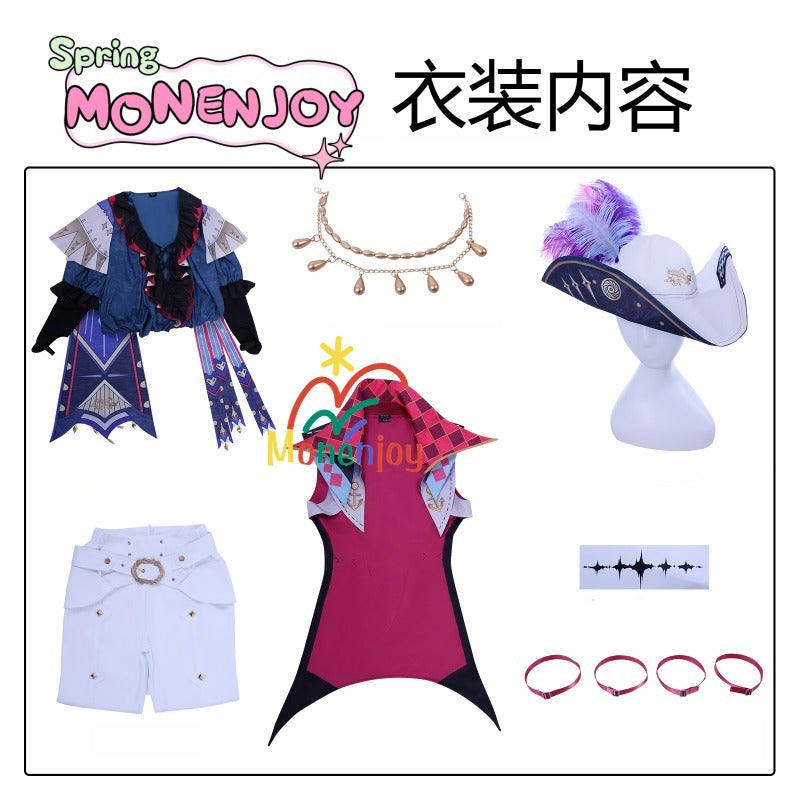 Monenjoy　鳴潮　ブラント　コスプレ衣装　帽子付　コスチューム　完全再現 - Monenjoy