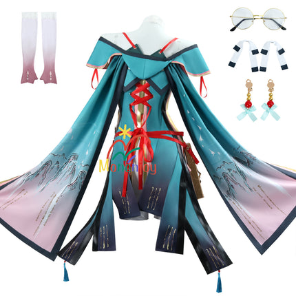 Monenjoy 鳴潮 折枝　コスプレ衣装　オリエ　コスチューム　3d樹脂アクセサリー＋ウィッグ追加 - Monenjoy