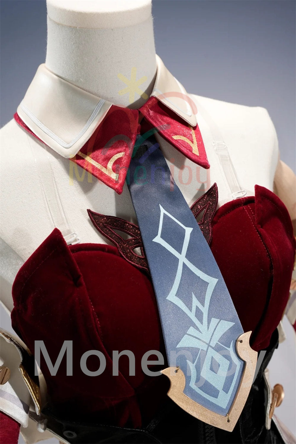 Monenjoy 原神 リンネア コスプレ衣装　豪華生地　  ベルベット生地  金属製パーツ　鞄追加対応 MONENJOY