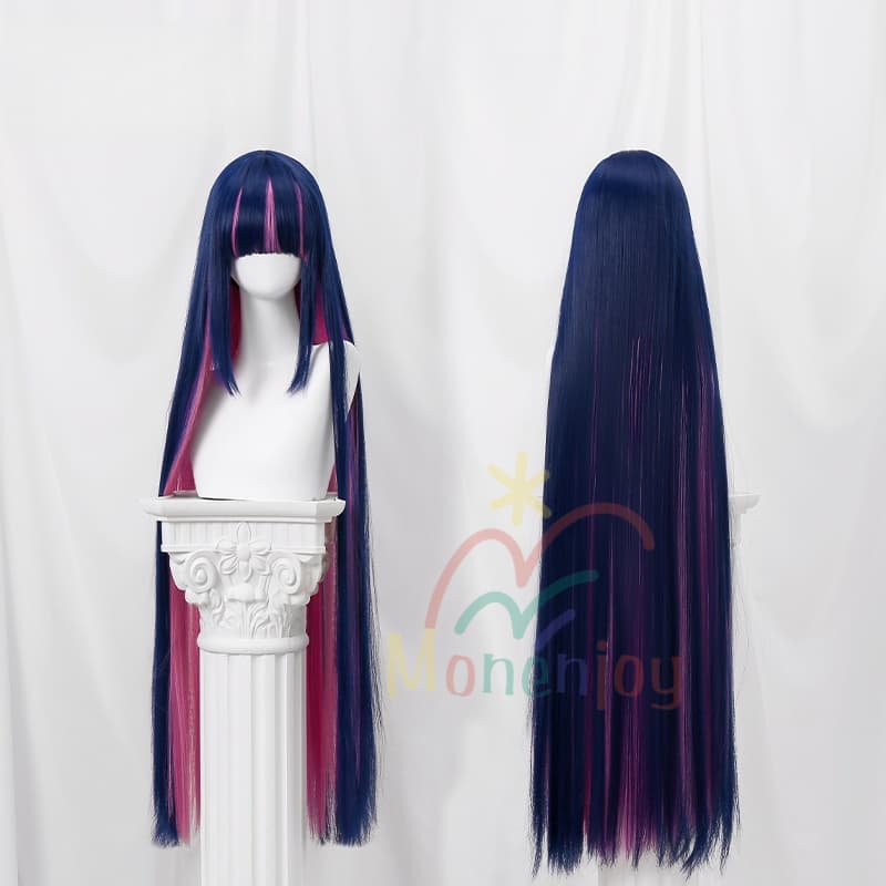 Monenjoy  Newパンスト  NewPSG アナーキー・ストッキング  ウィッグ　100cm　鬘　ストキエル Panty & Stocking with Garterbelt　髪　コスプレ道具