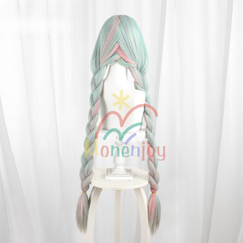 Monenjoy　鳴潮　フローヴァ　コスプレウィッグ　110cm　カツラ　イベント　アクセサリー