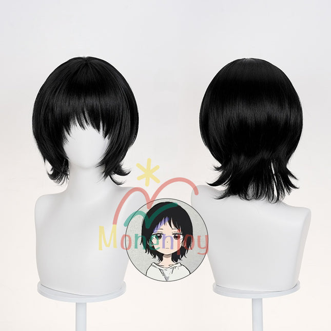 Monenjoy タコピーの原罪 久世 しずか ウィッグ コスプレ道具 カツラ 黒色 フリーサイズ 快適 wig かつらGSwig1011