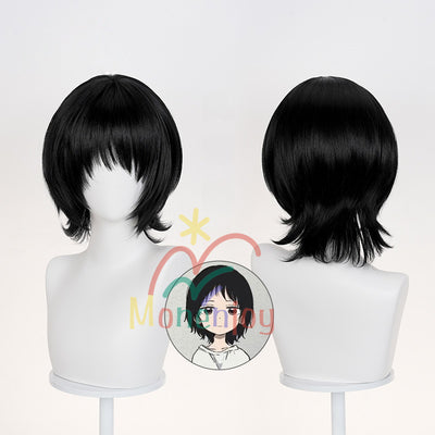 Monenjoy タコピーの原罪　久世 しずか　ウィッグ　コスプレ道具　カツラ　黒色　フリーサイズ 快適 wig かつらGSwig1011