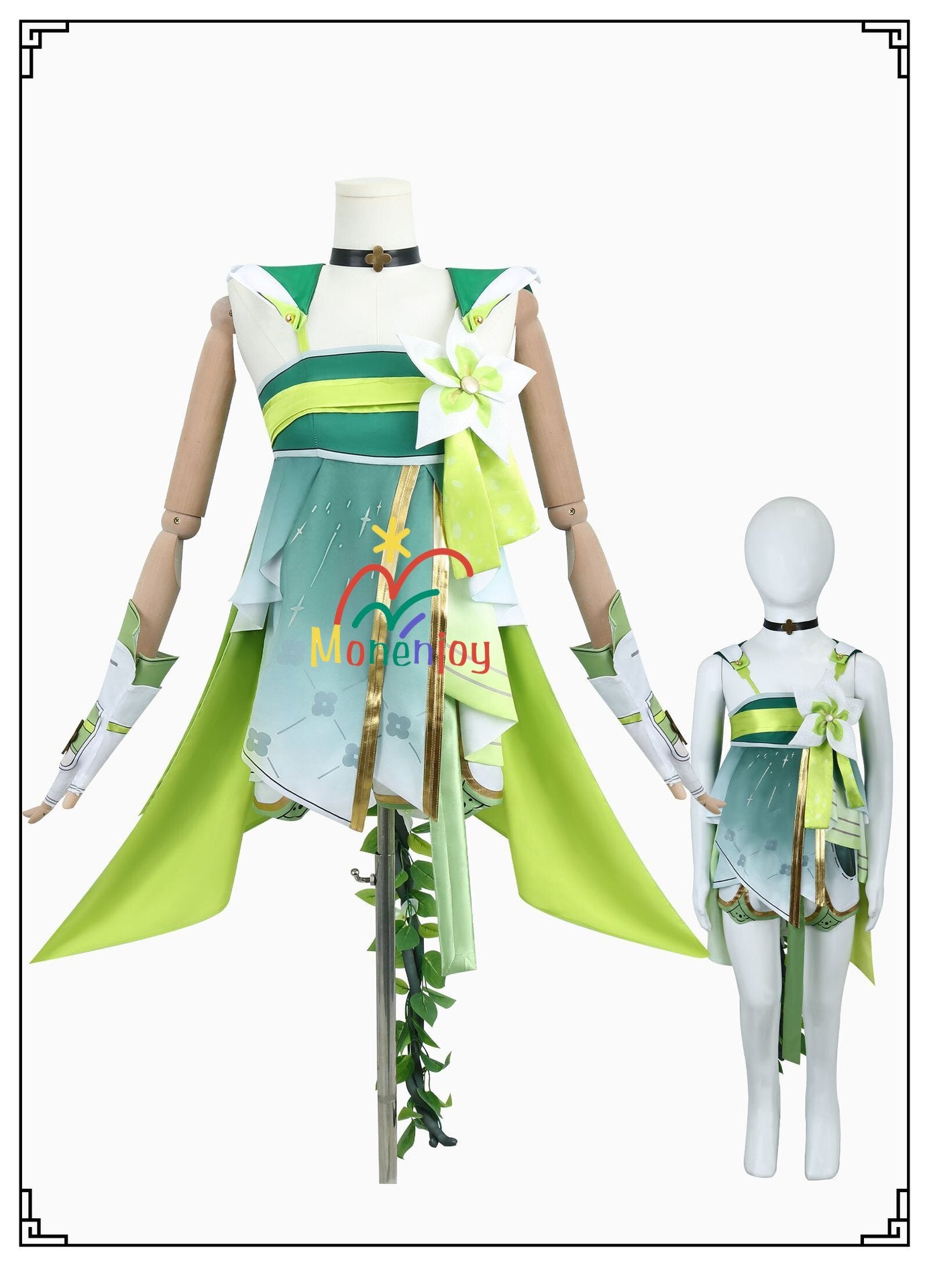 Monenjoy　鳴潮　ヴェリーナ　コスプレ衣装　かわいい　ワンピース　髪飾り付 - Monenjoy