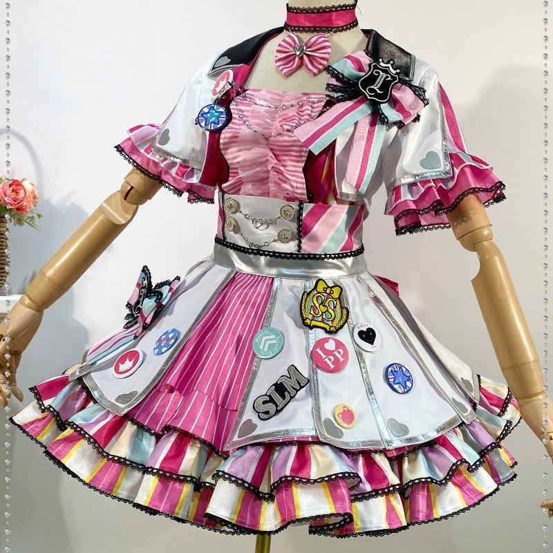 Monenjoy　TVアニメ アイドルタイムプリパラ  真中 らぁら コスプレ衣装　南みれぃ　北条そふぃ　舞台服　SoLaMiSMILE 　イベント