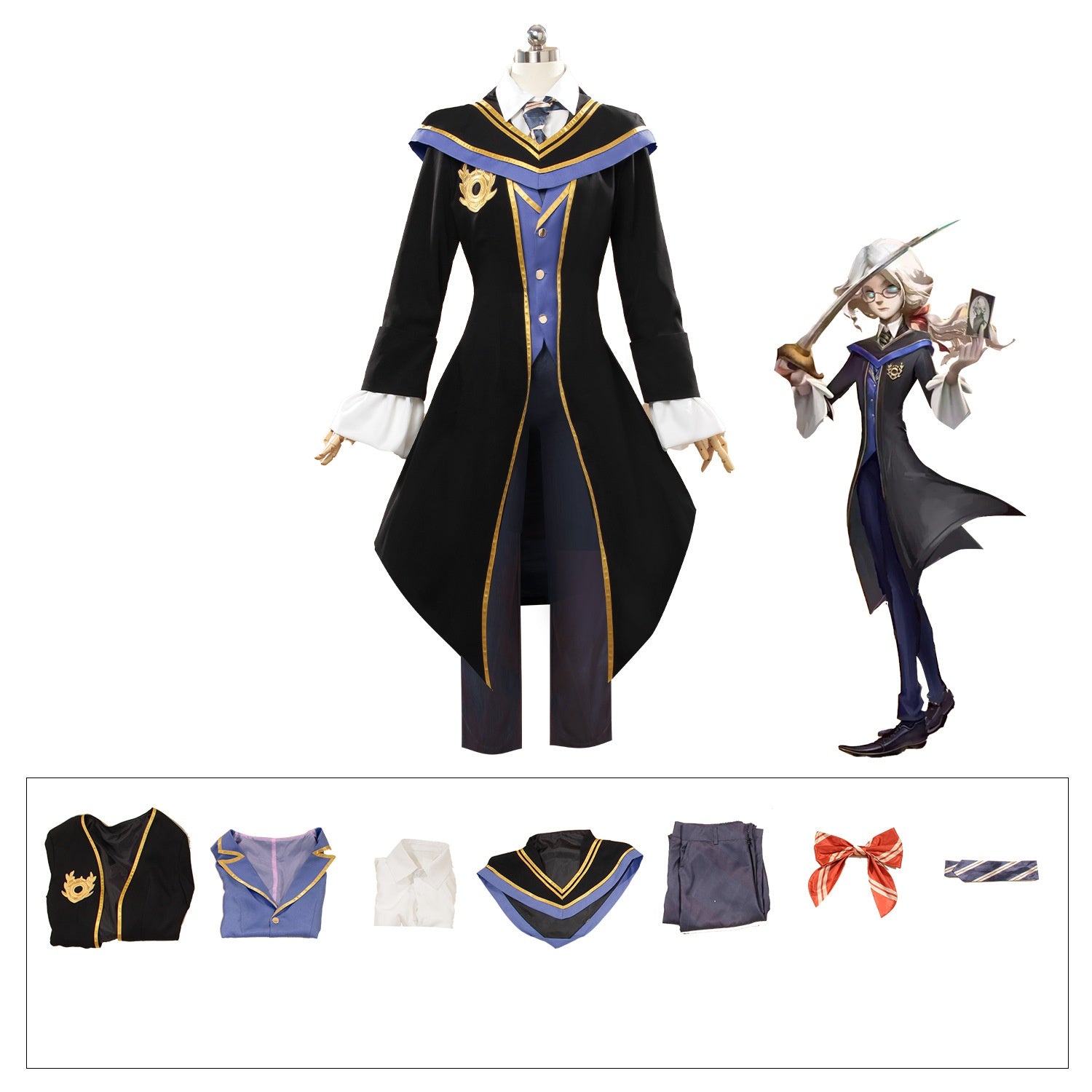 Monenjoy アイデンティティ5　写真家　コスプレ衣装　ジョゼフ　【SSR】D.M　第五人格/IdentityV　コスチューム　GS1302 - Monenjoy