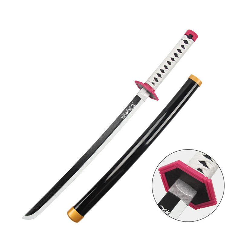 Monenjoy 鬼滅の刃 日輪刀 鬼狩り 我妻 善逸 77cm　グッズ 剣戟奇譚 竈門 和風 大正時代 子供用 コスプレ 舞台 おもちゃ 木 イベント 祭り - Monenjoy