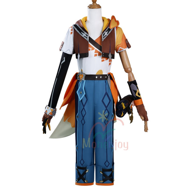 Monenjoy　原神　ベネット コスプレ衣装　ナタの旅　コスチューム　 燃えろ！ラクガキ大冒険 / Adventures in Blazing Hue
